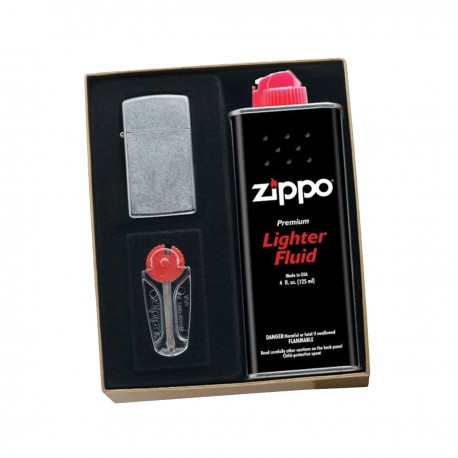 Pack Zippo Encendedor Fluido Piedras Made In Usa Original