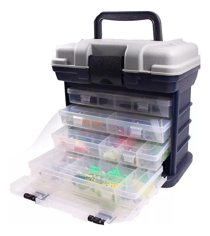 Caja De Pesca Explorer Organizador Multiuso 4 Bandejas - Imagen 3