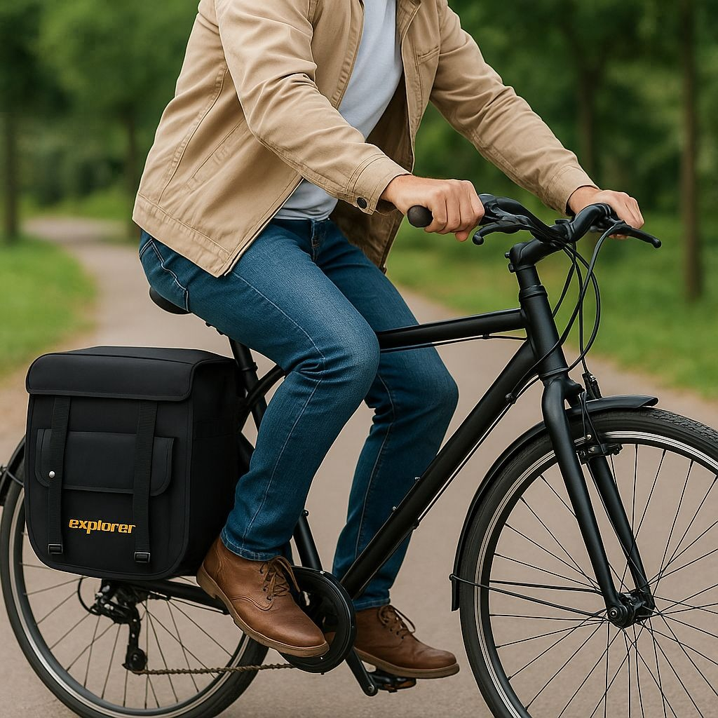 Alforja Reforzada Moto Bici Bolso Viaje Explorer Pro Shop - Imagen 3