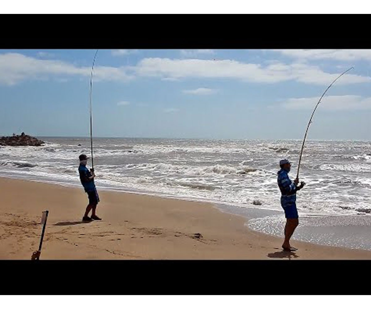 Combo Pesca Costa Lance Caña 420 Reel Tanza Accesorios - Imagen 2