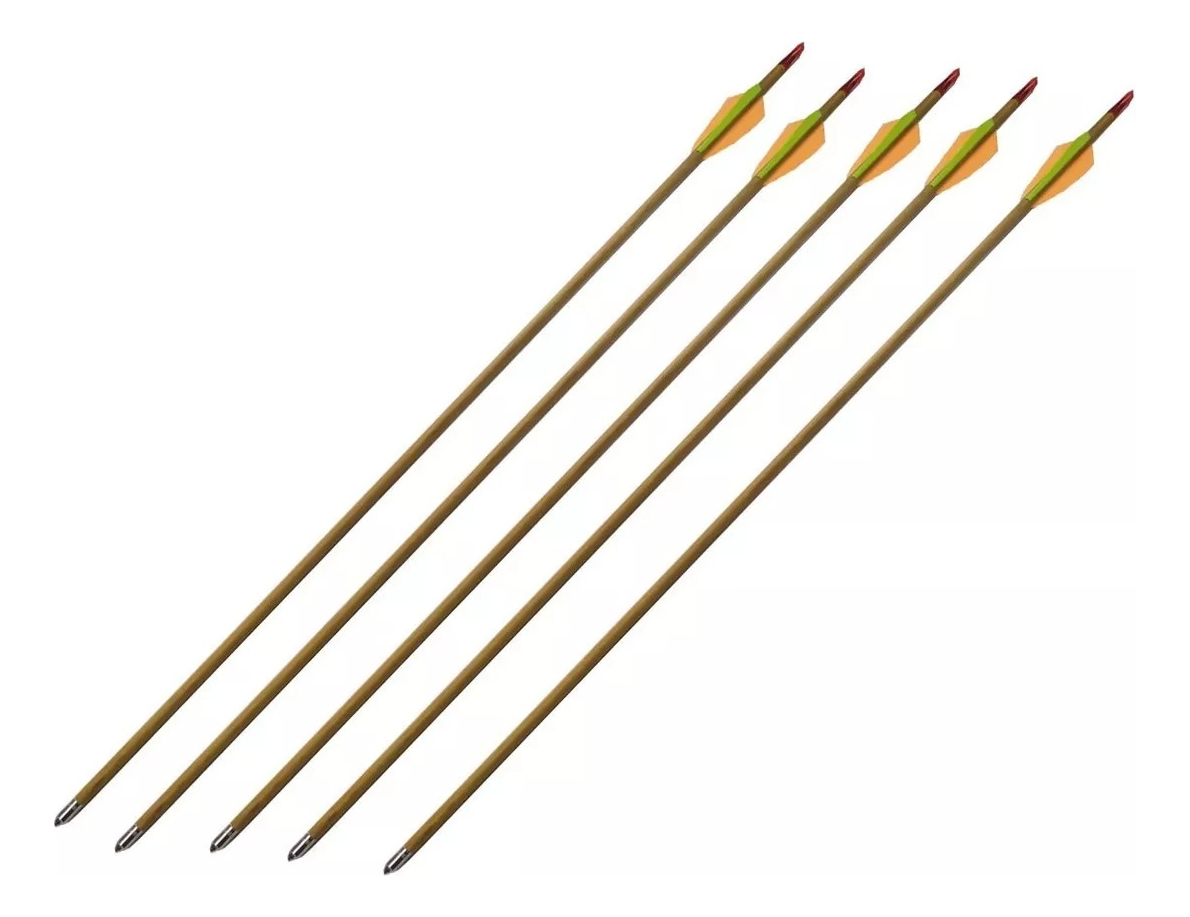 Flecha De Madera Para Arco 28 Pulgadas Arqueria Tiro - Imagen 3