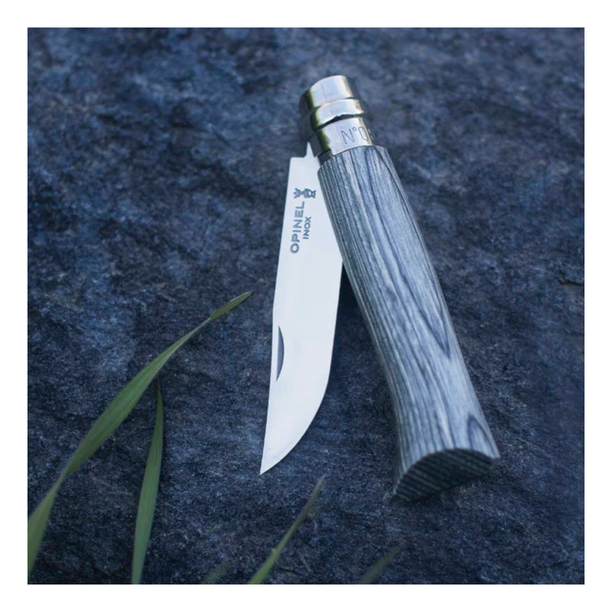 Navaja Opinel N°8 Inox Mango Abedul Laminado Marrón Explorer - Imagen 7