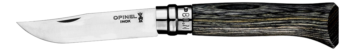 Navaja Opinel N°8 Inox Mango Abedul Laminado Marrón Explorer - Imagen 8