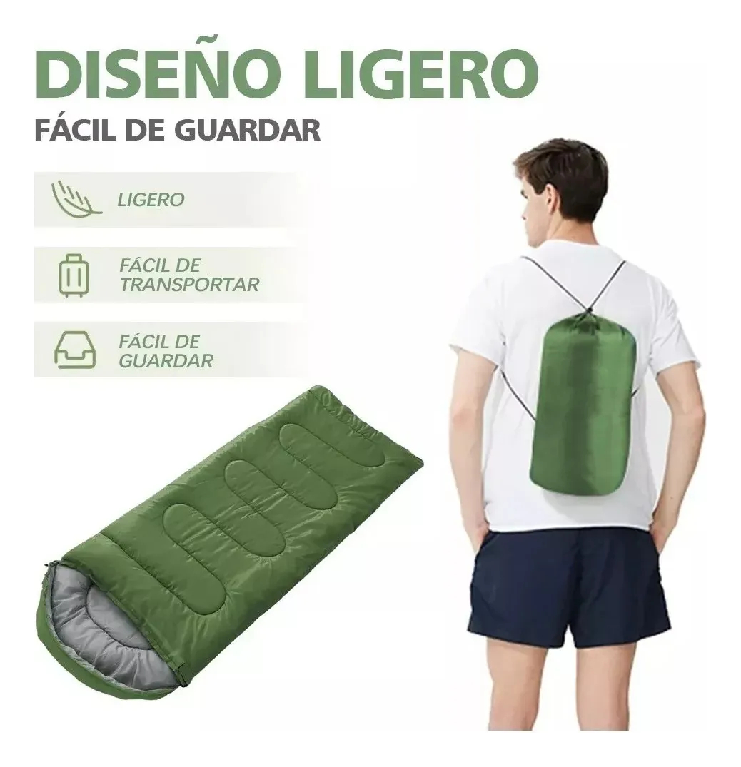Sobre De Dormir 1 Plaza Termico Camping Viaje Trekking - Imagen 5