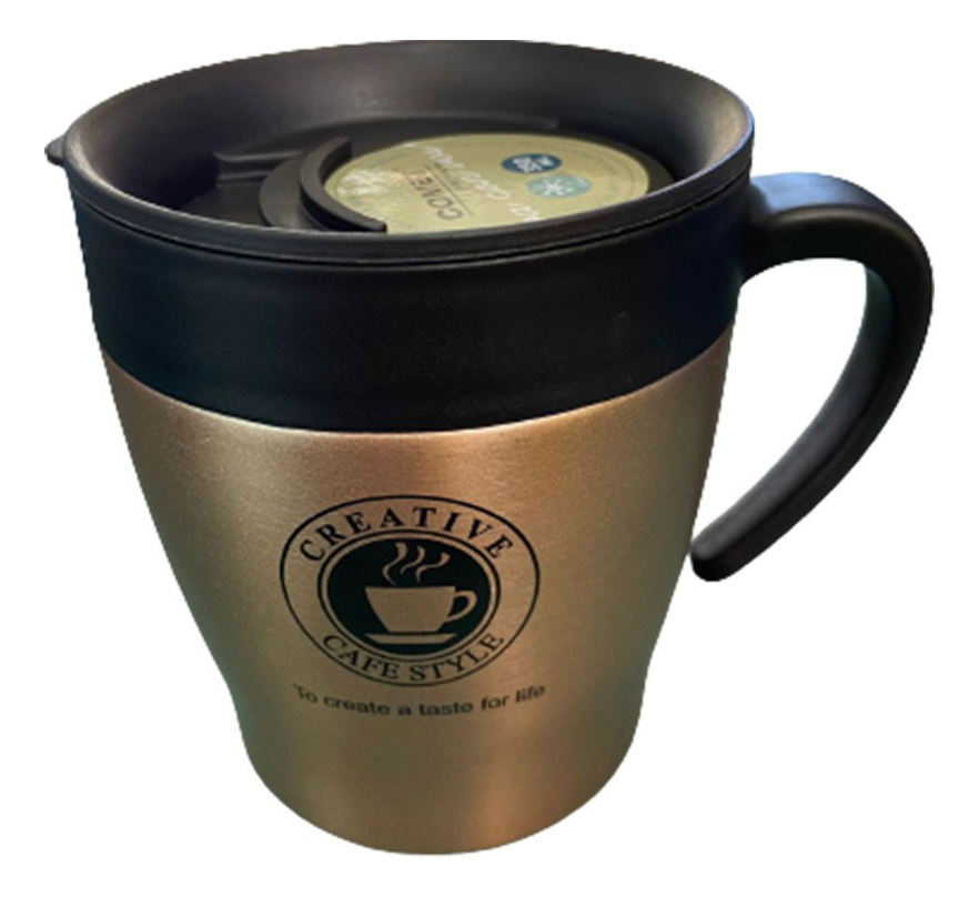 Jarra Vaso Termico Comet Cafe 350ml C/tapa Abre Facil - Imagen 2