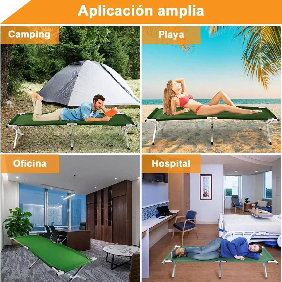 Catre Cama Plegable Aluminio Camping Explorer Pro Shop - Imagen 4