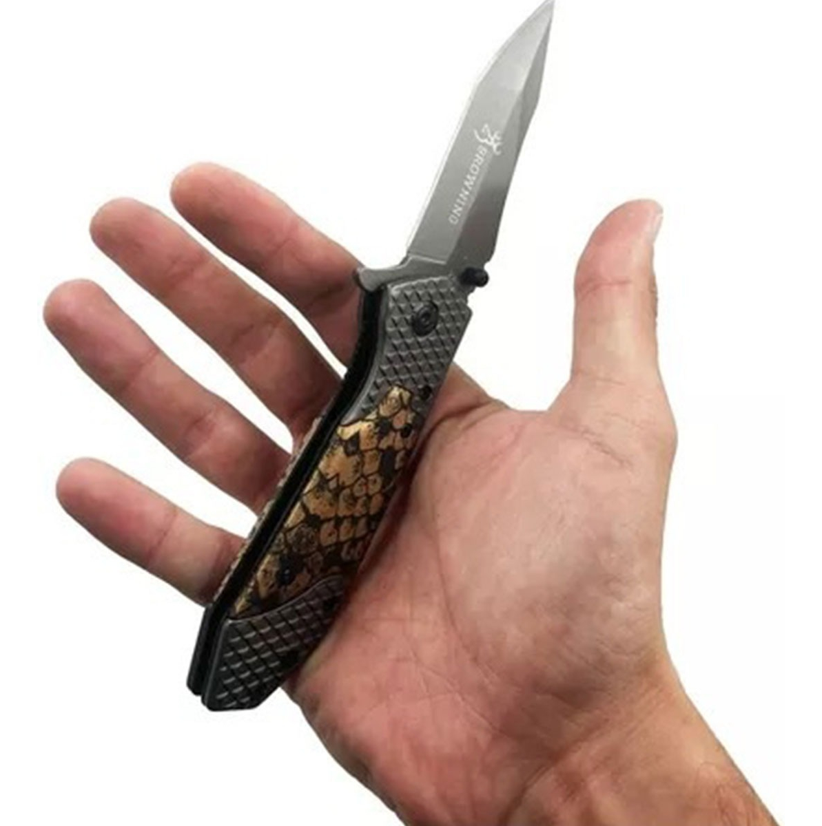 Navaja Sevillana Browning Rombo Tactica Semiautomatica - Imagen 4