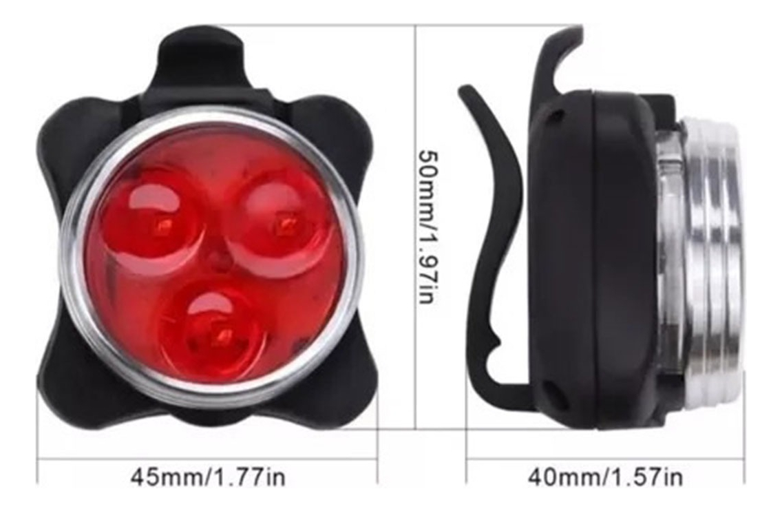 Kit De Luces Recargables Para Bicicleta 3w - Imagen 5