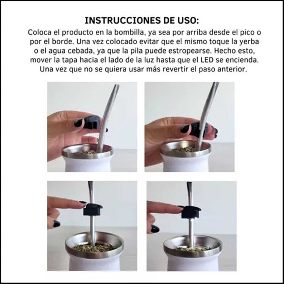 Luz Para Mate Led Bombilla Con Pila Ilumimate Explorer Pro - Imagen 7